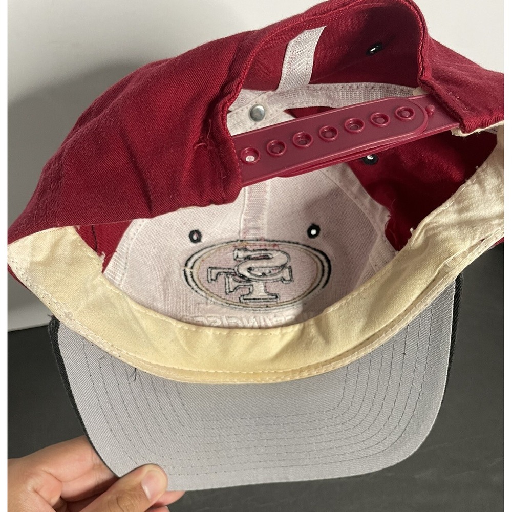 Vintage KMG San Francisco 49ers NFL Red Snapback Hat Classic Team Collection NFC - Picture 9 of 10